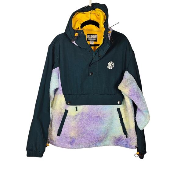 Billionaire Boys Club Binary Star Faux Shearling Trimmed Quarter Zip Jacket SZ M - Picture 1 of 3